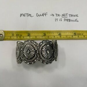 Silver-Tone Metal Cuff Bracelet